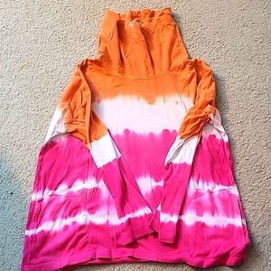 Tie dye long sleeve turtleneck